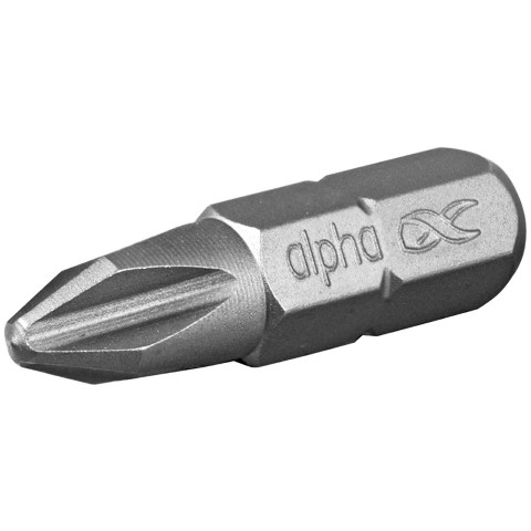 ALPHA PH2 X 25MM PHILLIPS INSERT BITS CARD OF 2 